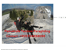 Tablet Screenshot of paraglidingpamukkale.com